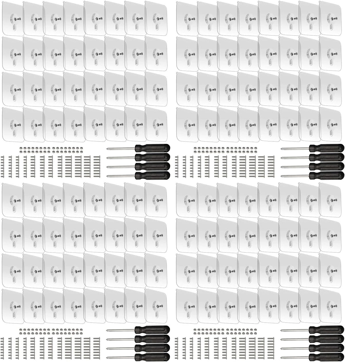 linwnil adhesive screws wall mount hanging nails no-trace, main product view
