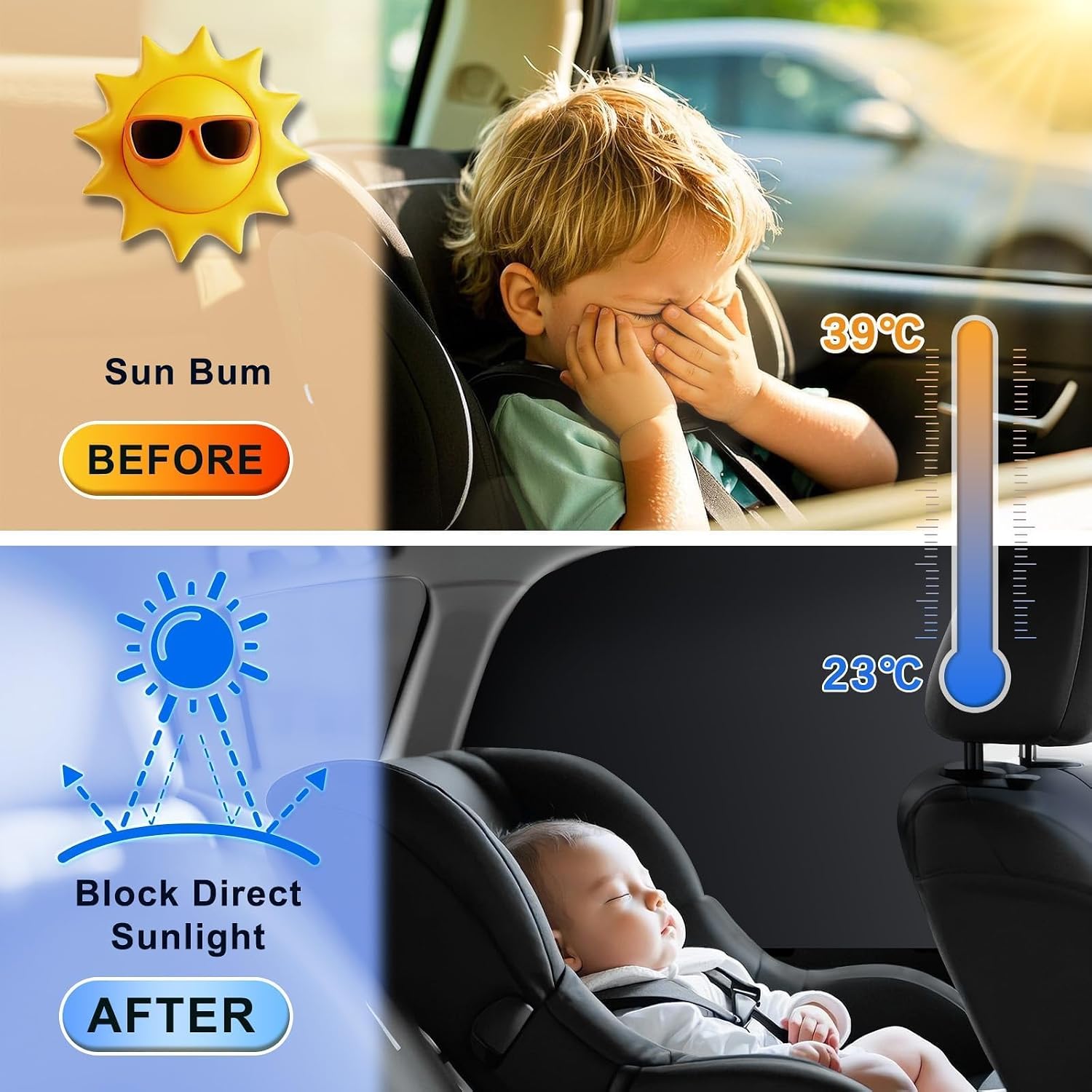 4PSC Car Side Window Shades, for Toyota Sienna 2021-2026 | Magnetic Car Sunshades for Side Windows,UV Protection Mesh, Double Sided Shading Privacy, Does Not Affect Car Windows Lifting