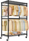 ulifhome rolling clothes rack, clothing racks for hanging, main product view