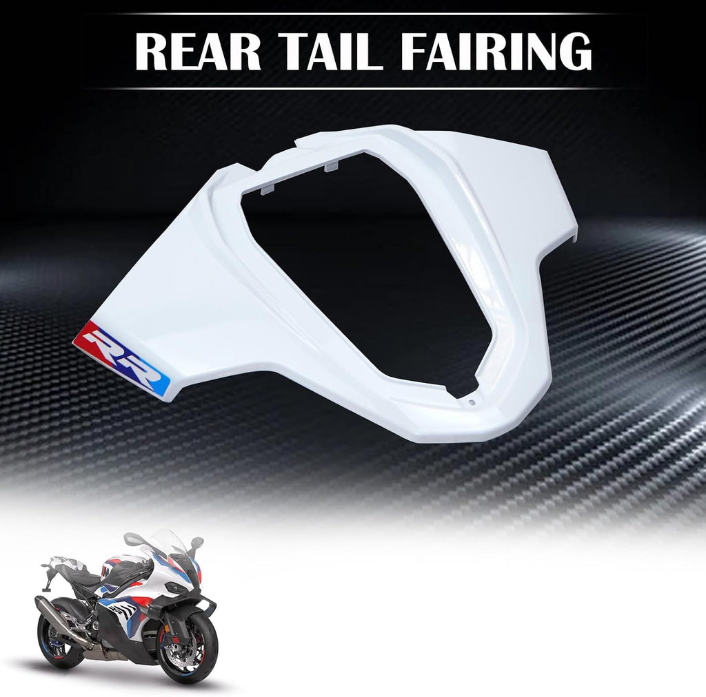 Motorcycle Cover Cowl Fairing Kit Fits for S1000RR M1000RR 2023 2024 2025 Rear Tail Fairing (White)