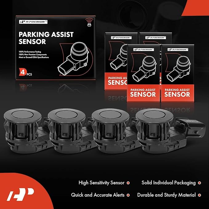 A-Premium 4-PC Reverse Backup Parking Assist Sensor Compatible - Image 3