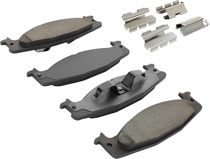Premium Semi-Metallic Front Brake Pads Compatible - Image 2