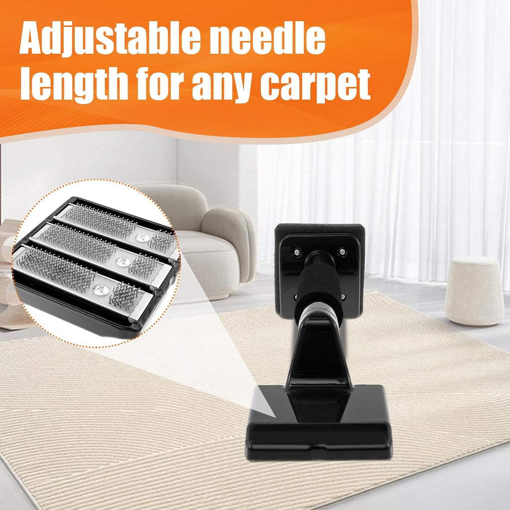 Economy Carpet Knee Kicker, Adjustable Carpet Stretcher Knee Kicker with Non Slip Handle, Wide Steel Head for Maximum Grip On Carpet, Cutter Carpet Installation Tool Kit for Home