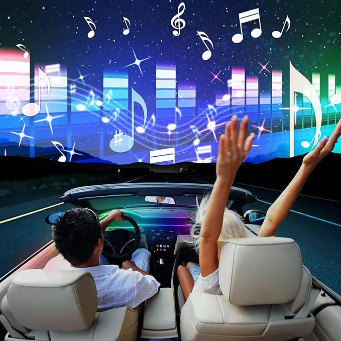 Dreamcolor Acrylic Interior Car LED Strip Light 29.5-inch, which fit - Image 6