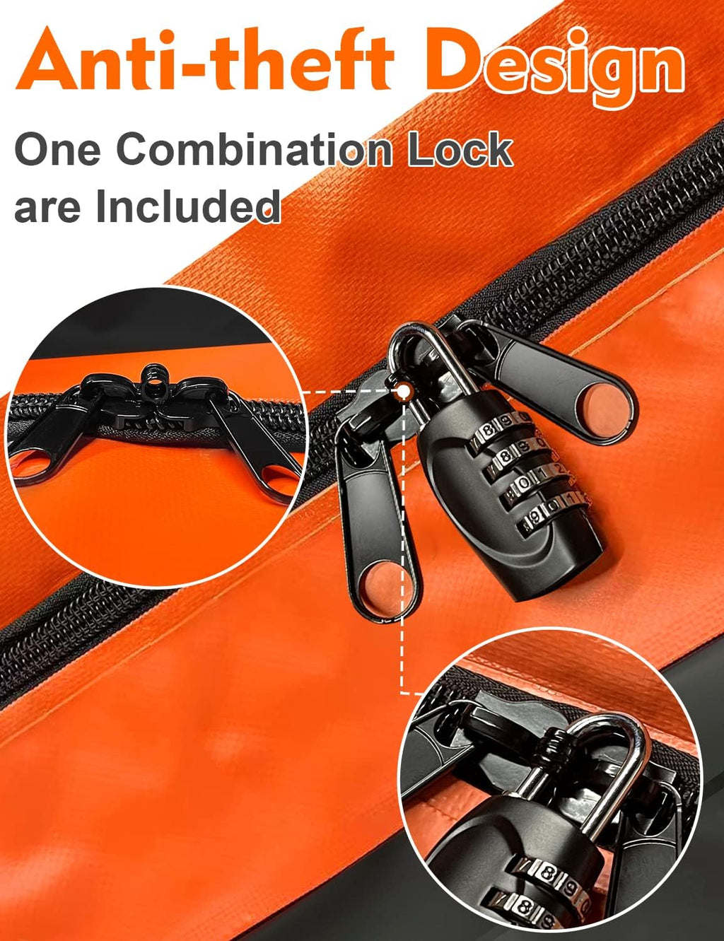 FIVKLEMNZ Rooftop Cargo Carrier - 21 Cubic Waterproof Roof Top Cargo Bag for All Cars SUVs with/Without Rack, Heavy Duty 840D Car Roof Bag with Anti-Slip Mat, 10 Reinforced Straps, 6 Door Hooks & Lock