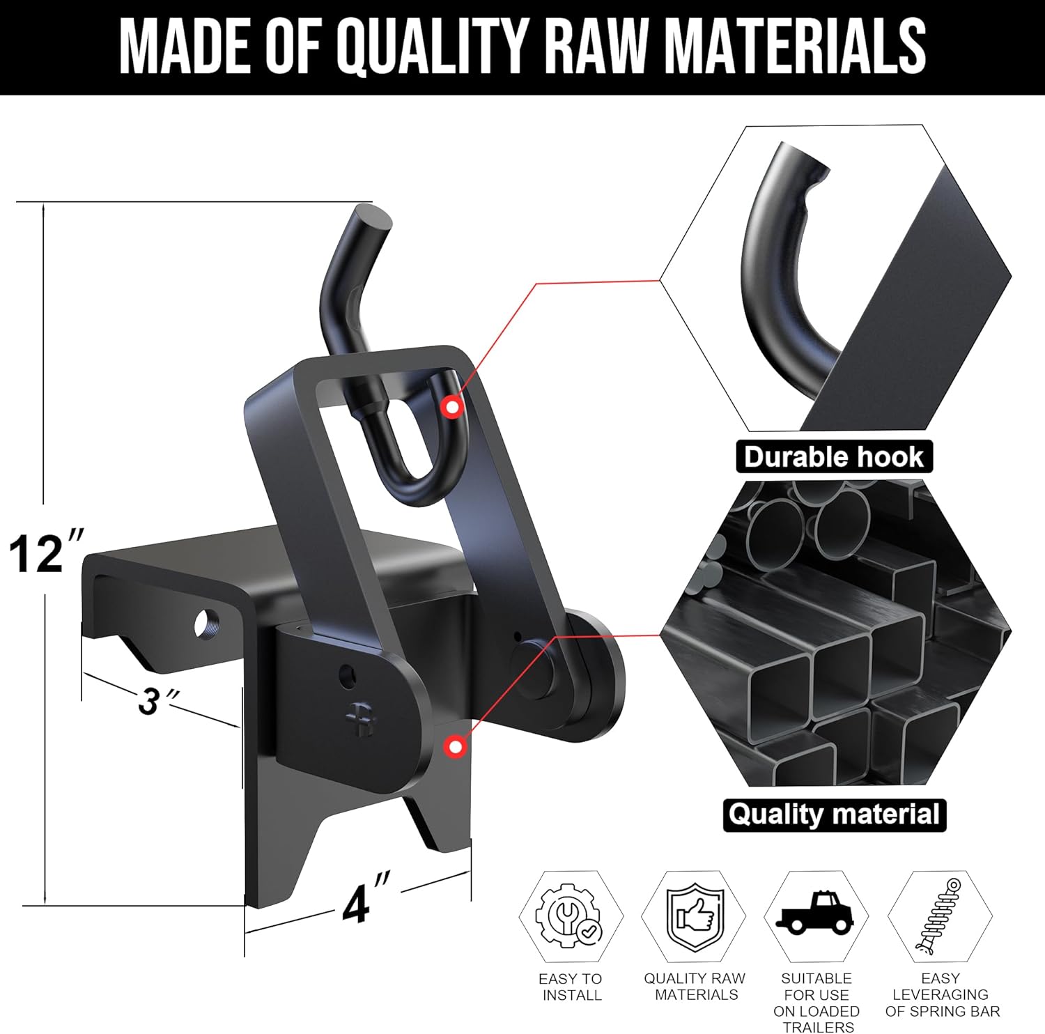 Weight Distribution Hitches, Heavy Duty Replacement Hitch Brackets, Weight Distribution Hitches with Sway Control, Weight Distribution Hitches, Get Better Traction Stability and Smoother Traction