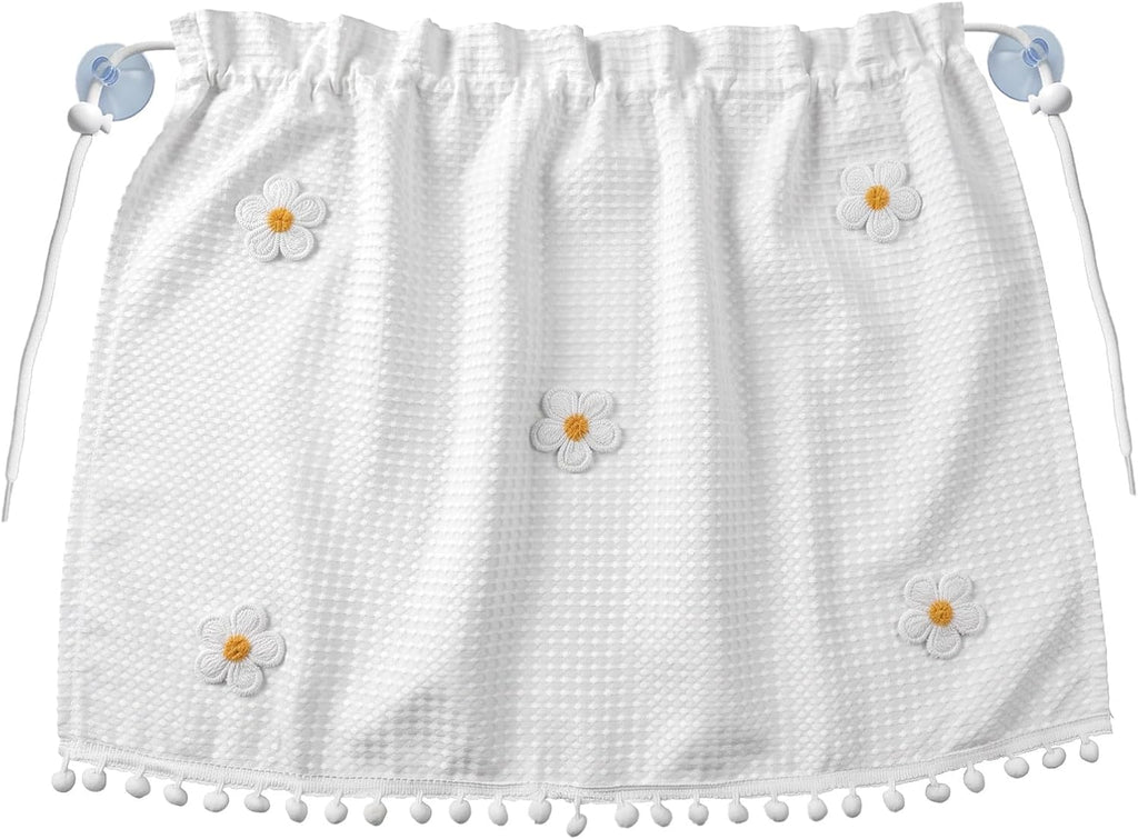 Baby Window Shades for Car with Suction Cup, Privacy Curtain Blackout UV Protection Car Side Windshield Sun Shade for Back Seat, Cute Auto Camping Windows Screen Shades (Five Small Flowers)