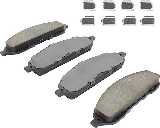 Premium Semi-Metallic Front Brake Pads Compatible - Image 2