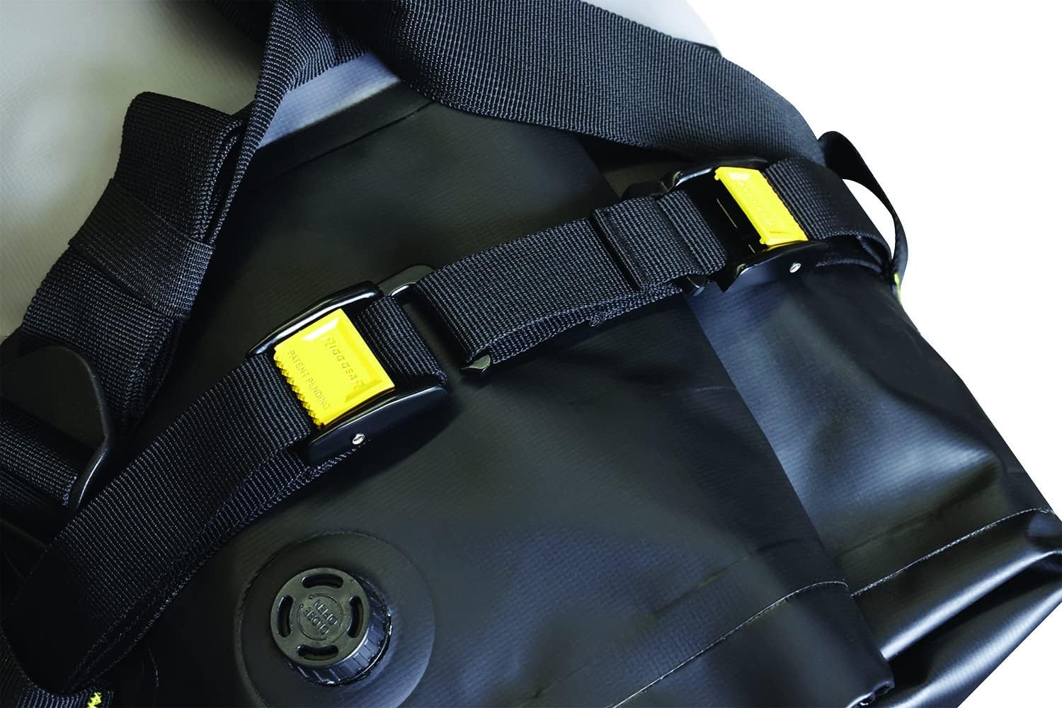 Nelson-Rigg Hurricane Waterproof Dry Roll Bag 10L, Roll Top, includes straps to attach to vehicle, air purge valve Black/Gray