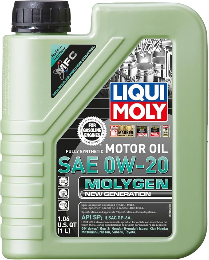 LIQUI MOLY Molygen New Generation SAE 0W-20 | 1 L | Fully synthetic engine oil by LIQUIMOLY