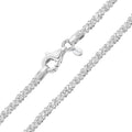 amberta italian 925 sterling silver diamond chain for, main product view