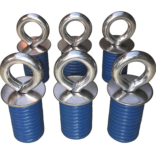 GripPRO ATV Anchors – 6 Pack Fits Polaris Lock & Ride Bed Holes on RZR & by GripPRO+ATV+Anchors