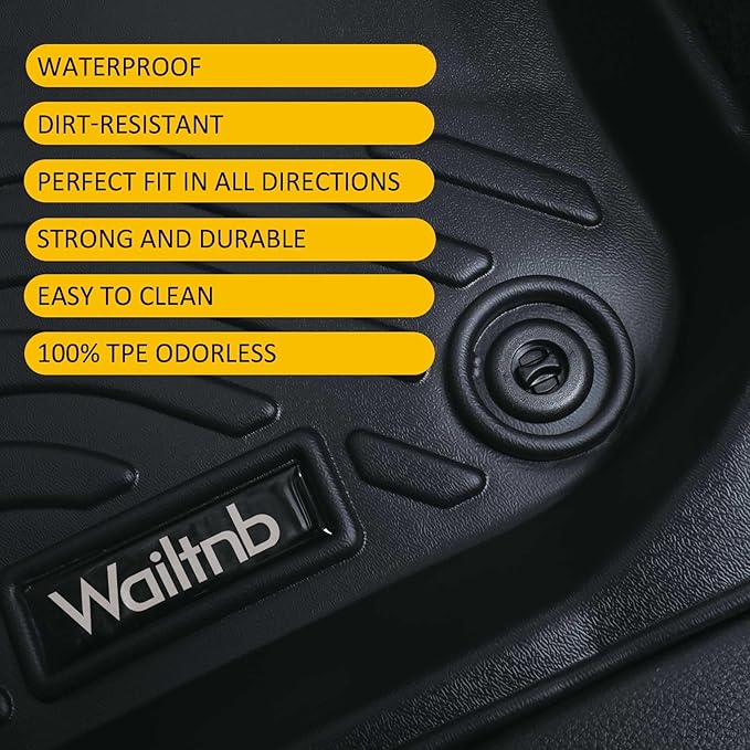 Floor Mats Custom for Ford Fusion 2021-2017 All Weather Floor Liners Fits - Image 2