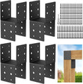 4x4 post brackets, heavy duty steel connectors for, main product view