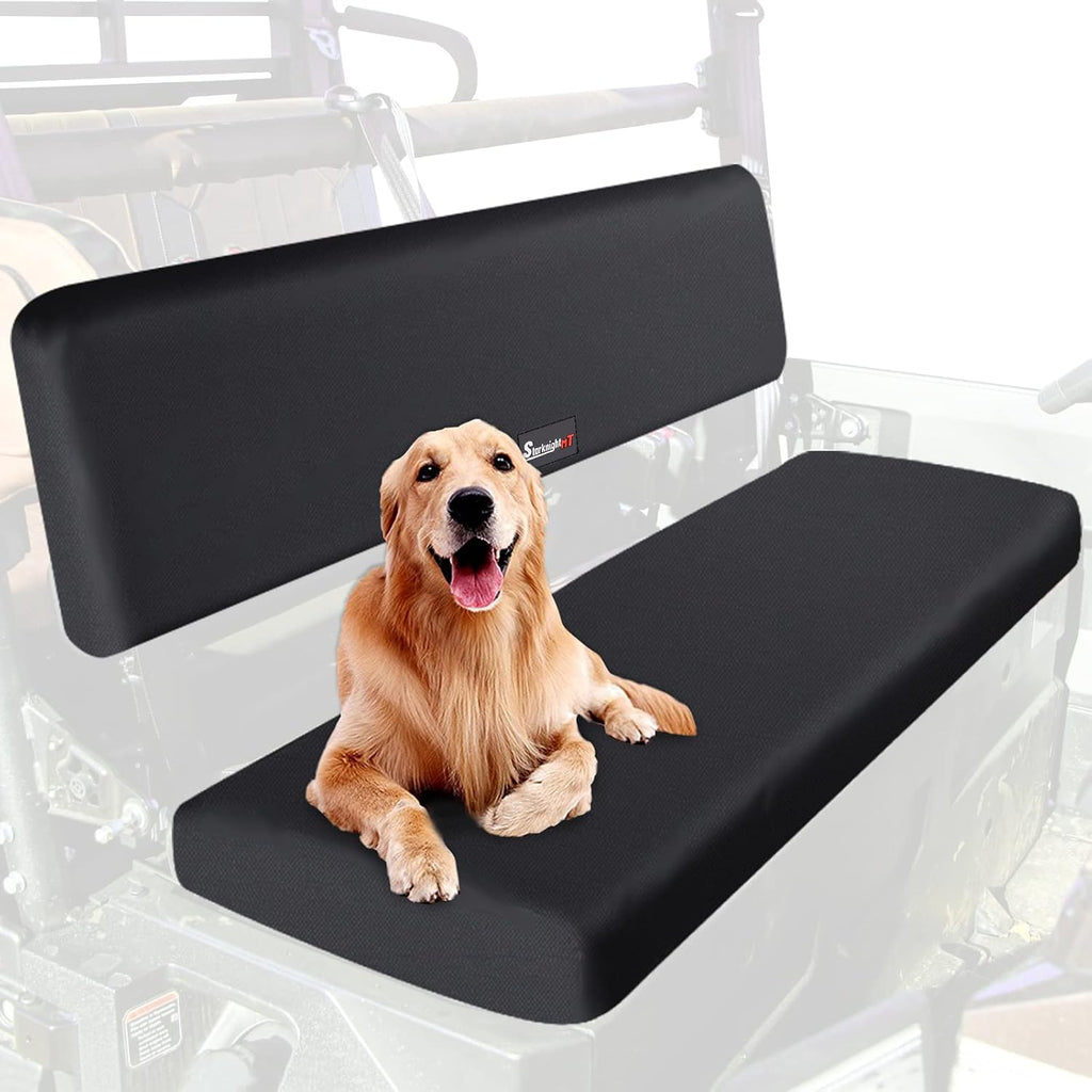 StarknightMT UTV Mule Pro Seat Covers 1680D Compatible with Kawasaki Mule PRO-FXT FX DXT DX 2015-2026 Waterproof Bench Seat Covers Black Accessories