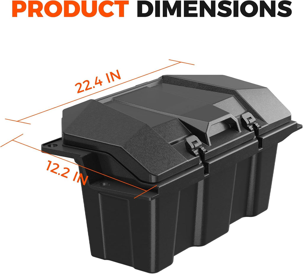 73 QT Rear Cargo Box for RZR PRO XP/RZR Turbo R/PRO S 2020-2026 | Water Rear Resistant Storage Bed Box, Cargo Storage Box, Replacement OEM #2883751