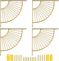 z metnal decorative shelf brackets, brass metal shelves, main product view