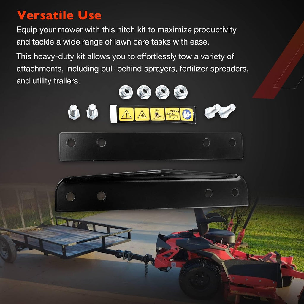 79108500 Trailer Hitch Kit Fit for Gravely ZT HD, Compact-PRO, PRO-Turn Z, and PRO-Turn ZX, Ariens Zenith Models, Heavy Duty Towing Attachment for Lawn Care, Durable Steel Construction