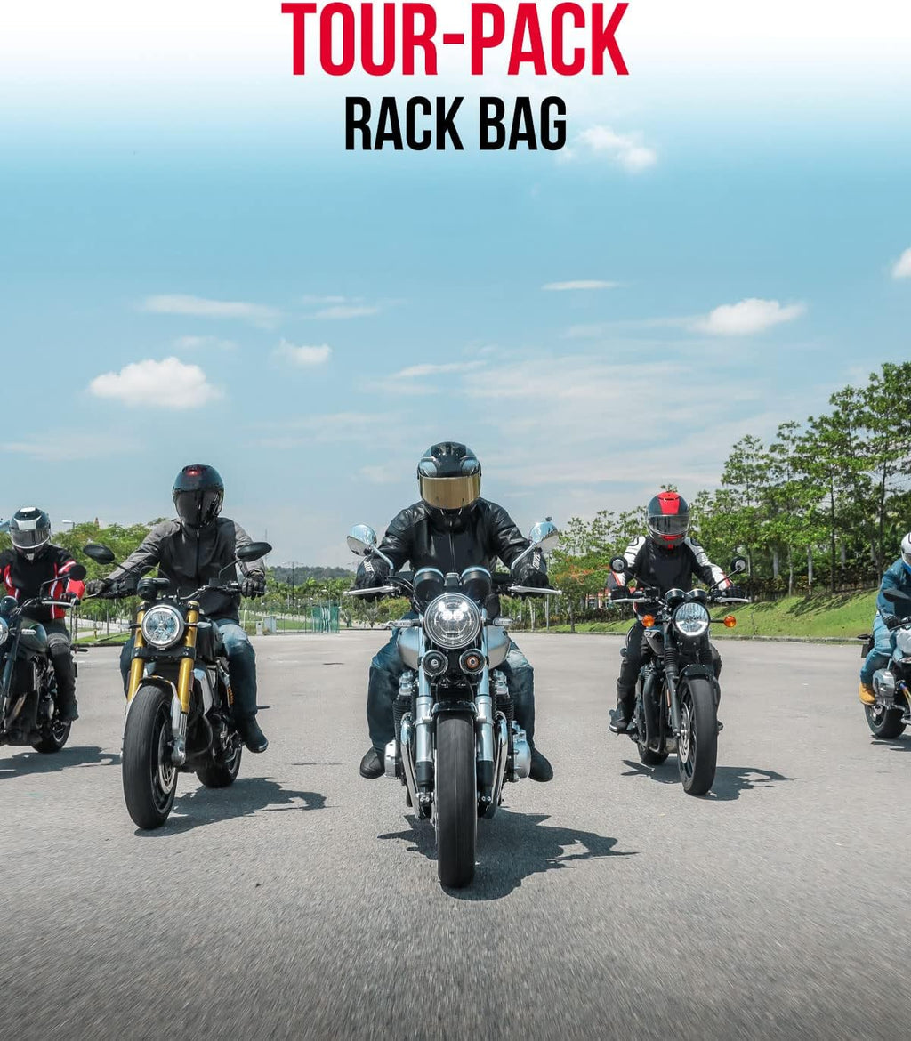 KEMIMOTO Expandable Motorcycle Traveler Tour Trunk Bag 40L-50L Luggage Rack Tail Duffle Bag Fit for Touring Trike Road King Street Glide Road Glide Freewheeler Tri Glide Ultra Goldwings Roadmaster
