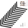 shelf brackets heavy duty 10 inch black l, main product view