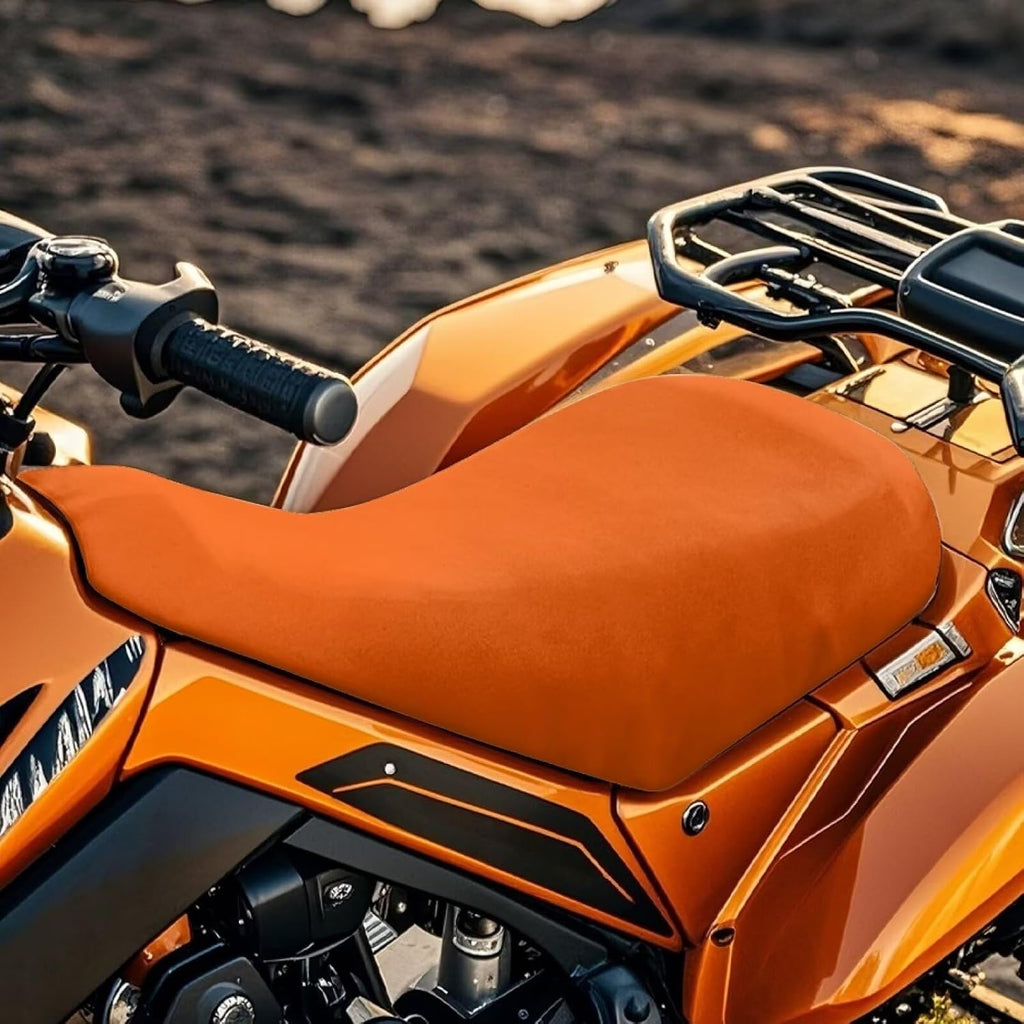 ELEQIN ATV Seat Cover Four Wheeler Accessories Orange Pad Protector Breathable Waterproof ATV Back Seat Cover Fit for Sportsman Rancher Foreman Scrambler Kodiak Polaris Scrambler