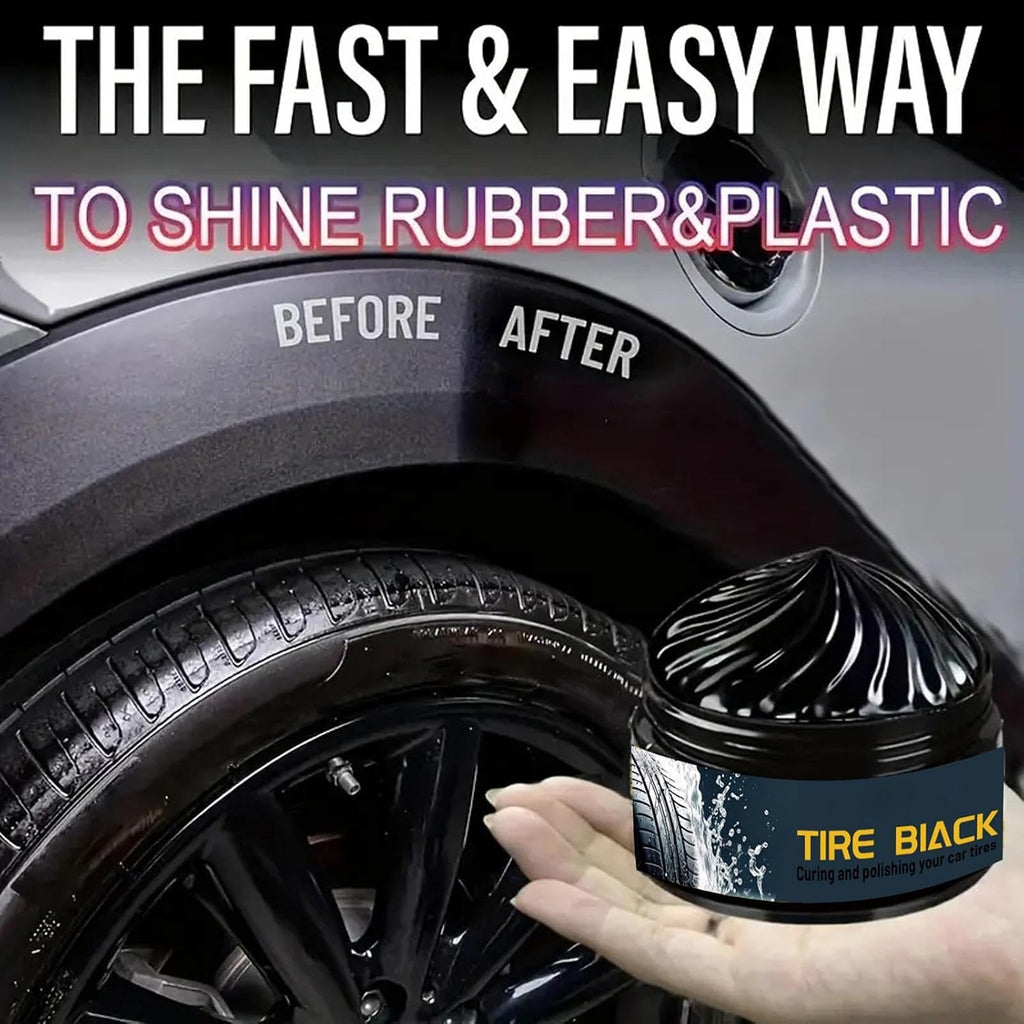 Tire Maintenance and Coating Paste – 50g Tire, High Gloss Shine, Tyre Stain Remover, Protective Car Solution | Ideal for SUV Caravan Vehicle Exterior Care Safe Driving