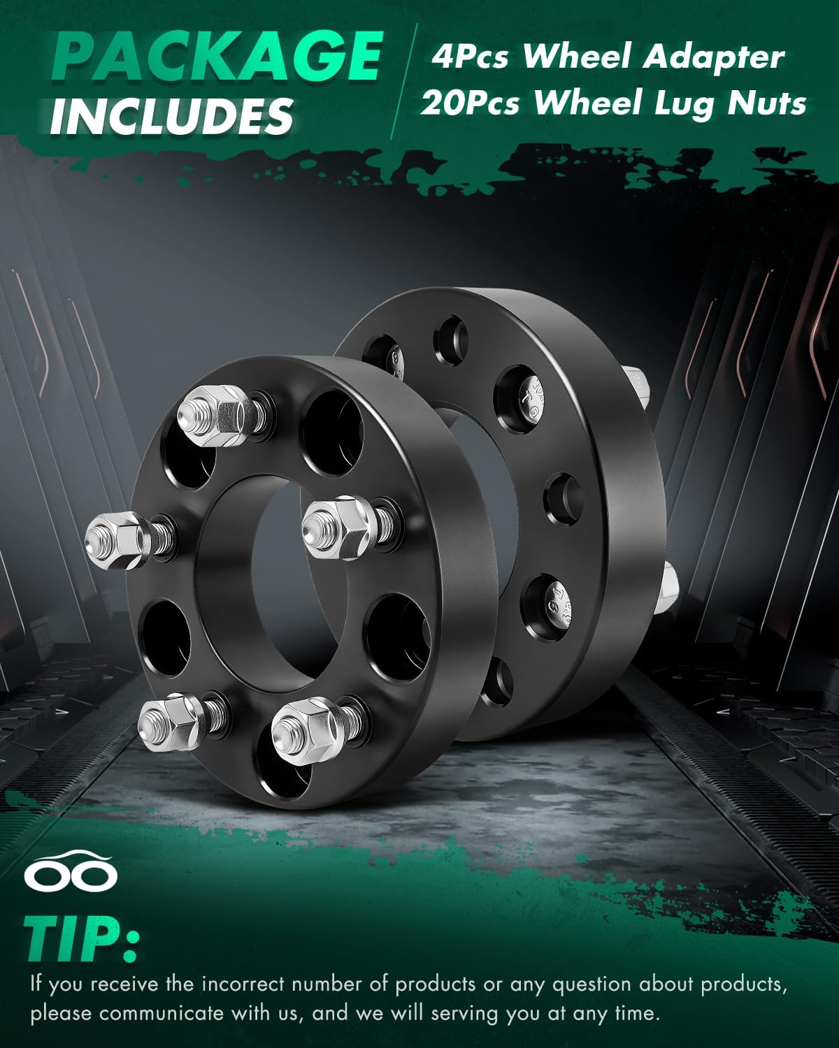 SCITOO 1.25" Wheel Spacers 5x5 for Buick for Roadmaster 4Pcs | Wheel Spacers Adapters 12x1.5 Studs 78.3mm HB 5Lug for Chevrolet Caprice for Chevrolet Impala