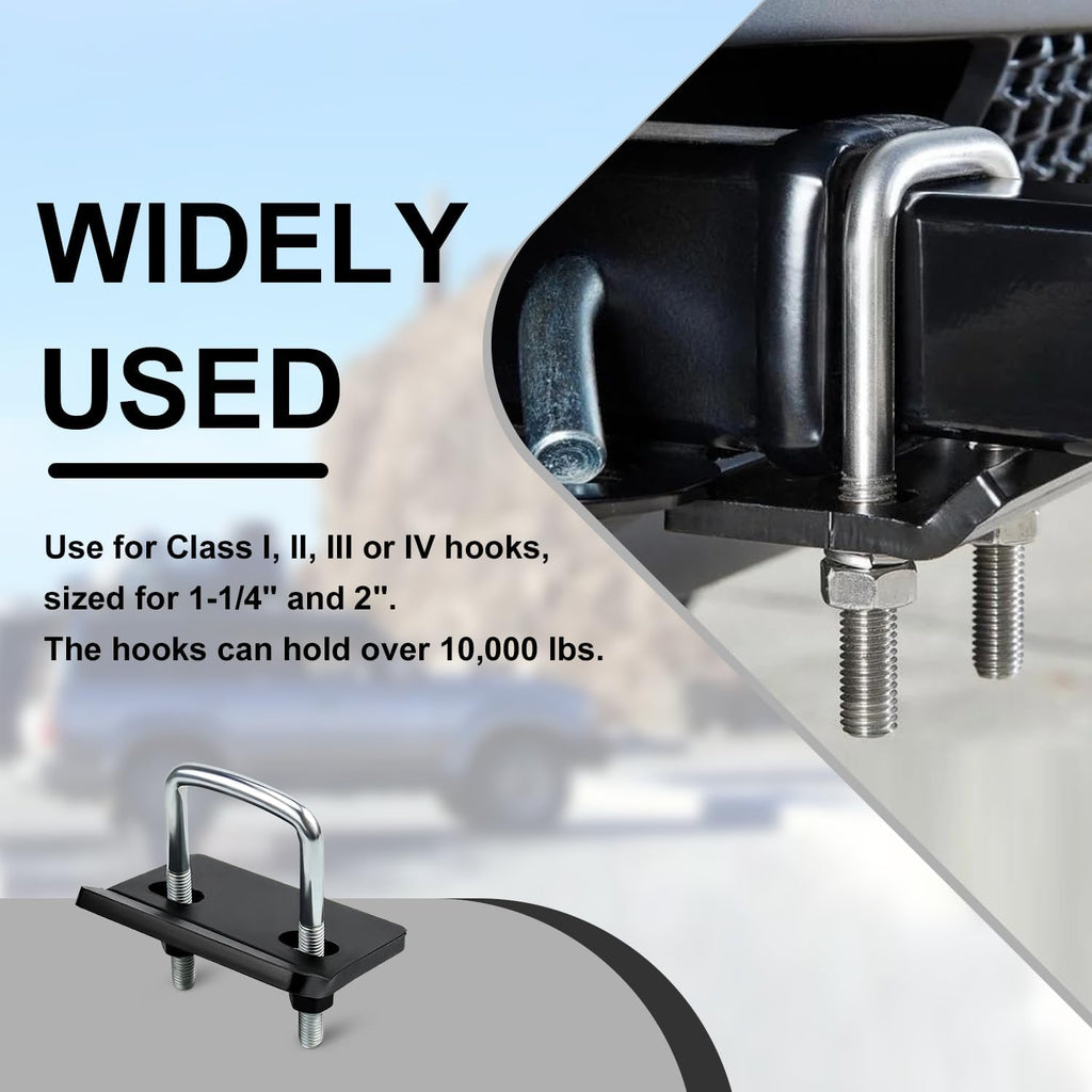 Cenipar Hitch Tightener Anti-Rattle Stabilizer for 1.25" and 2" Hitches Used in Heavy Duty Steel Trailer,Hitch Tightener Clamp Eliminating Rocking Instability(2 Packs)
