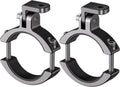 LOKTENWO 2PCS LED Light Bar & Fog Light Mounting Brackets, Aluminum Alloy Off-Road Light Mounts for 1.85"-3" Diameter Bull Bar, Front Bumper Guard and Roll Cage, Fits Jeep, Truck, SUV, UTV