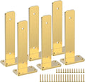gold heavy duty iron shelf brackets,6 inch,floating brackets, main product view