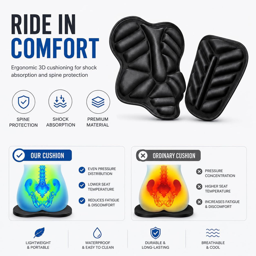Motorcycle Seat Cover for Honda NT1100 DCT Electronic Suspension/NT700V ABS/Deauville/NT700VA Deauville, Breathable 3D Mesh Cooling Seat Cushion Cover, Anti-Slip Elastic Motorcycle Seat Protector
