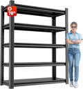 Metal Garage Shelving Unit, 5 Tier Heavy Duty Storage Shelf, and Industrial Use