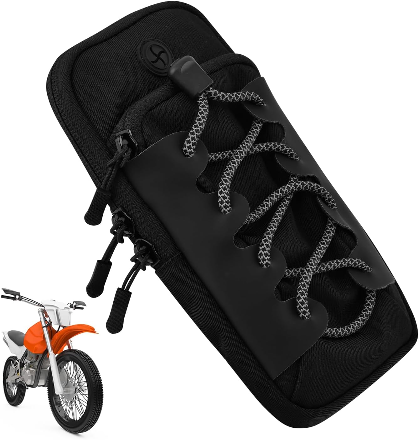 Phone Bag for Ebike, Motorcycle Frame Battery Bag, Waterproof Pouch for for Electric Dirtbike Tutti Soleil 01/Sur ron Light Ultra Hyper Bee/E Ride Pro S SR/Talaria MX3 MX4 MX5(Black)