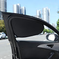 2 Pack Car Window Shades Side Window Sunshade Electrostatic Film Sun Shade for Driver Passenger UV Protection Heat Insulation Privacy Non Marking Easy Install Summer Auto Accessory