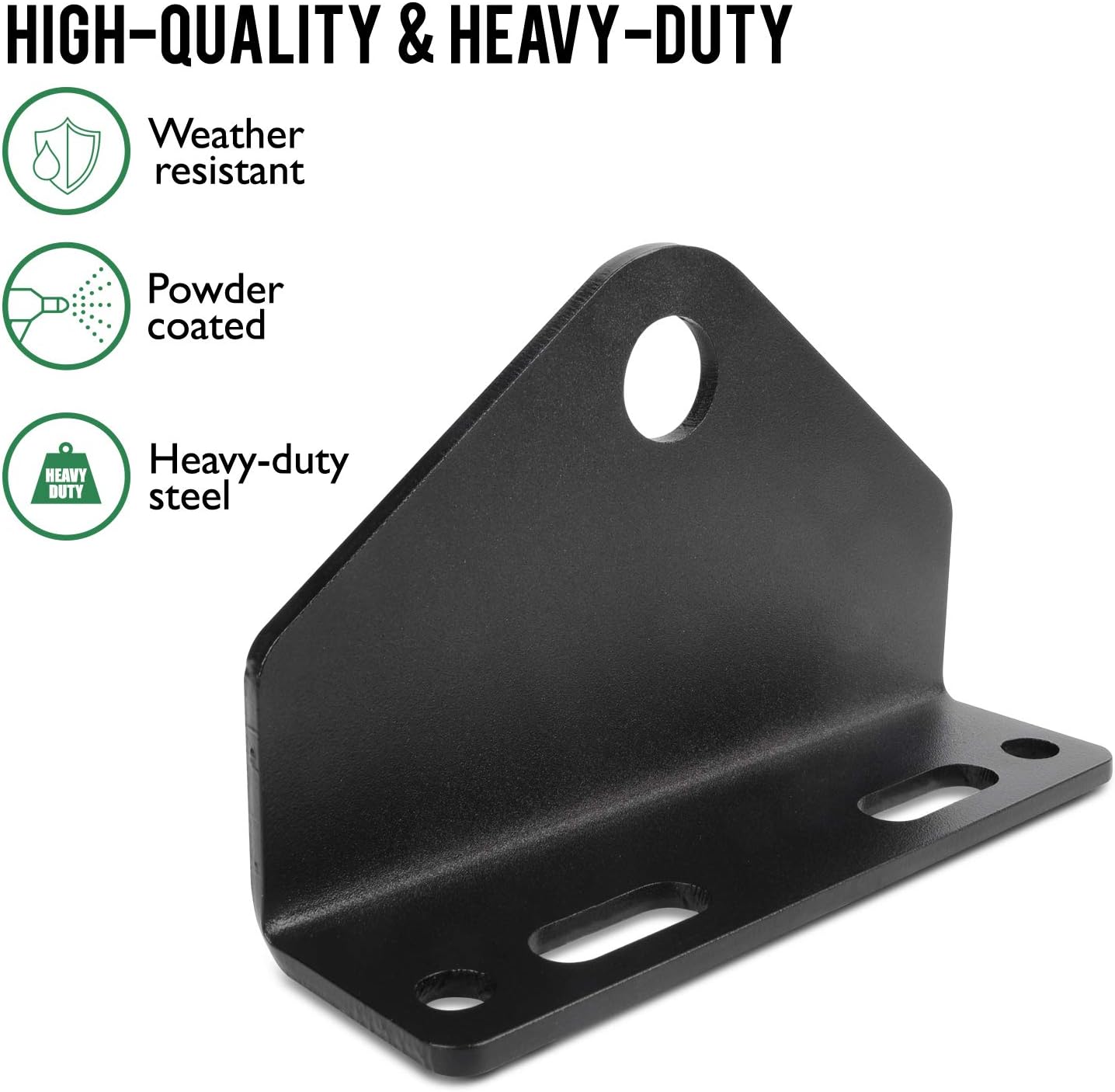 Mission Automotive Universal Zero Turn Lawn Mower Trailer Hitch Mount, Heavy Duty 3/16'' Thick & Rugged Steel, 3/4'' Mount, Compatible with Most ZTR (Hardware Not Included) - Riding Lawn Mower Hitch