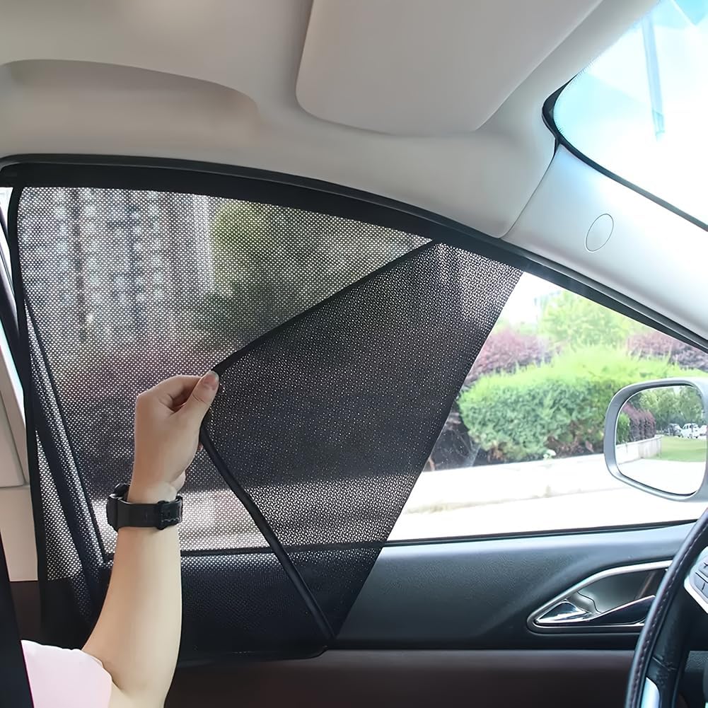 4 Pcs Car Side Window Sun Shade for Acura RDX 2019-2024 2025, Magnetic Window Cover Sun Blocker Heat Shield Auto Privacy Shade Mesh Curtain Protector