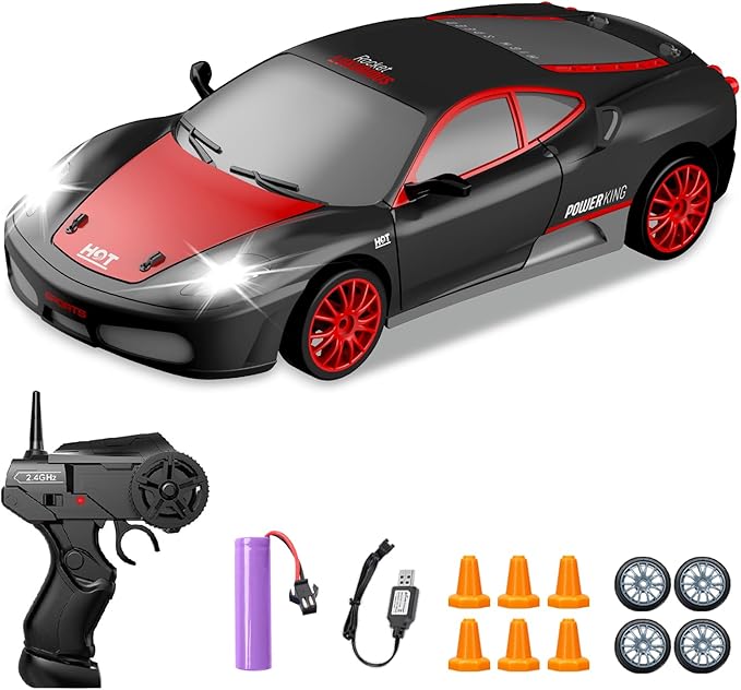 RC Drift Cars, 2.4Ghz 1:24 Remote Control Car 4WD High Speed Drifting RC Car by YUANPLAN