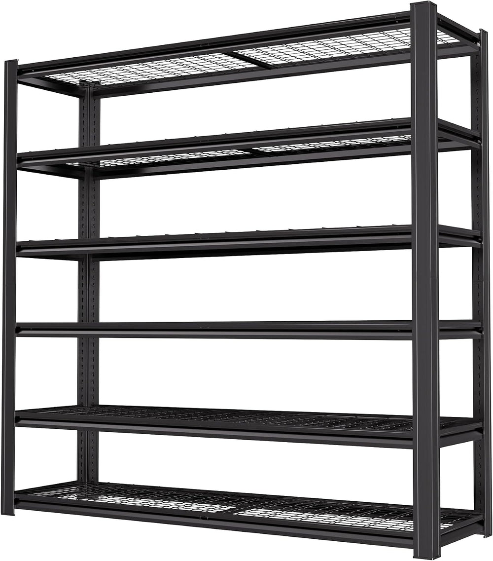6T 62" W x 24" D x 84" H Garage Shelving Heavy Duty Metal Shel...