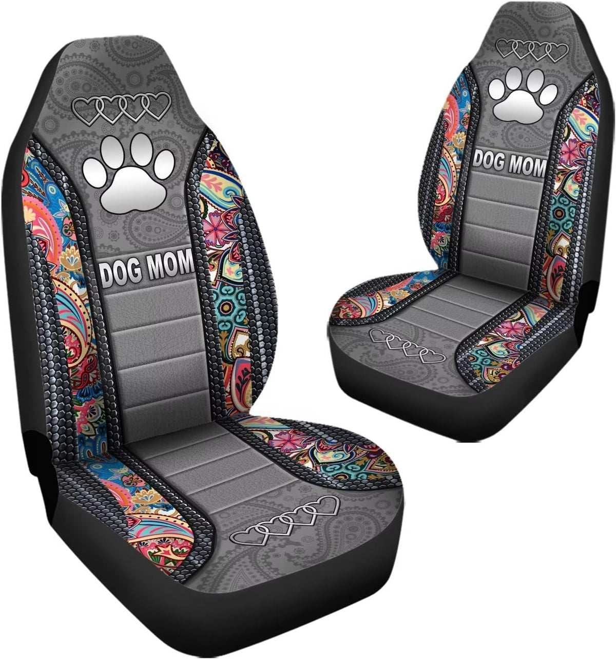 howilath seat covers for cars 2 piece vehicle, side view