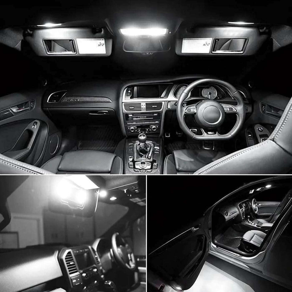 11Pcs LED Interior Dome Map Trunk Glove Box Light Kit, for Skoda Roomster 2006 2007 2008 2011 2012 2013 2014 2015