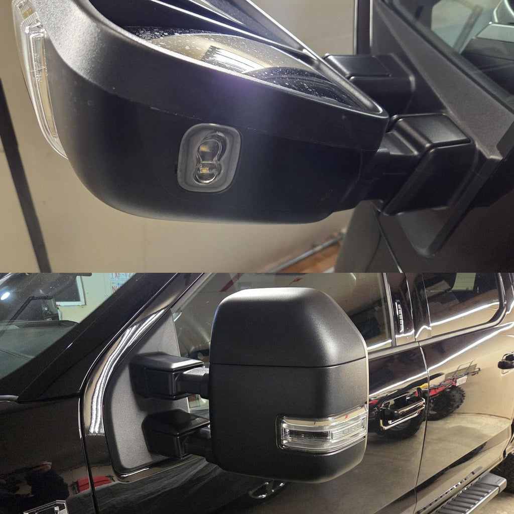 Side Mirror Projector Puddle Welcome Blanket LED Logo lights replacement for F150 F250 F350 13th 14th Generation All Car Models 2015years up customized logo