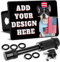 Custom Hitch Cover Personalized Metal Trailer Hitch Covers with Lock for 2 inch Receivers Truck Accessories for Car SUV