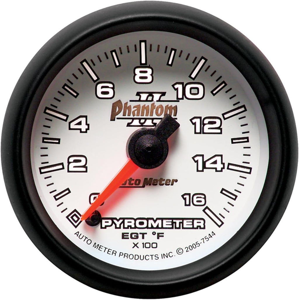 Auto Meter 7544 Phantom II Electric Pyrometer Gauge Kit 2.3125 in.