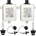 2 Sets HID Headlight Ballast W/Igniter & D2S Bulb fit for Acura TL TSX ILX ZDX RDX for Honda Odyssey for Mazda 3 5 CX-9,Replace W3T19371 X6T02971 W3T10471 Xenon Ballast Control Module