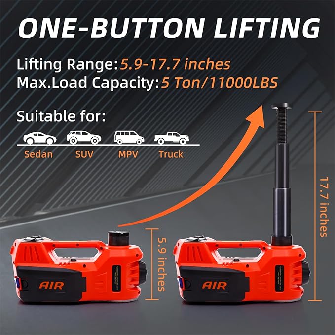 STANDTALL Electric Car Jack Kit 5 Ton 12V Electric Jack - Image 2