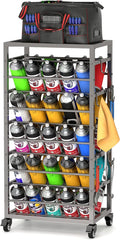 yeshine 50 Can Spray Paint Storage Rack, Metal Aerosol Storage Cart, Rolling by yeshine