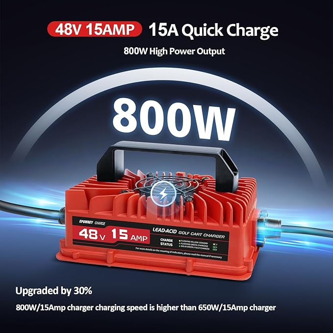 15 AMP 48 Volt Golf Carts Battery Charger - Image 7