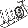 Floor Bike Rack for 5 Bikes, Safeguard Disc Brakes & Derailleurs Design