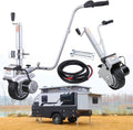 Electric Trailer Dolly,350W 12V Wheel,5000lbs Towing Capacity, with 23 Ft/min Moving Speed, 12.6''-16.5'' Adjustable Clamp Height, for Caravan Boat