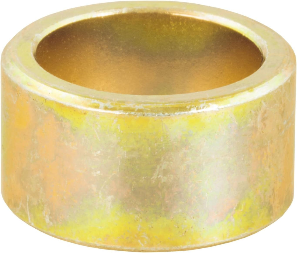 CURT 21101 Trailer Hitch Ball Hole Reducer Bushing, Reduces 1-Inch Diameter to 3/4-Inch Stem, YELLOW ZINC